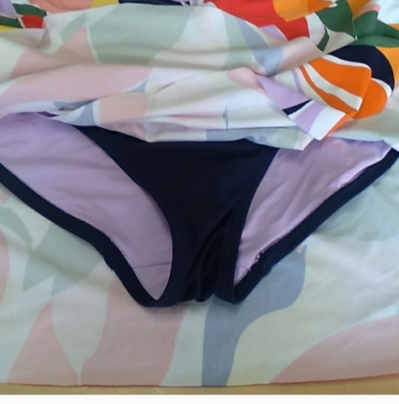 Anne Cole Palm Party Tulip DRaped Swim Skirt Size L - Picture 6 of 15